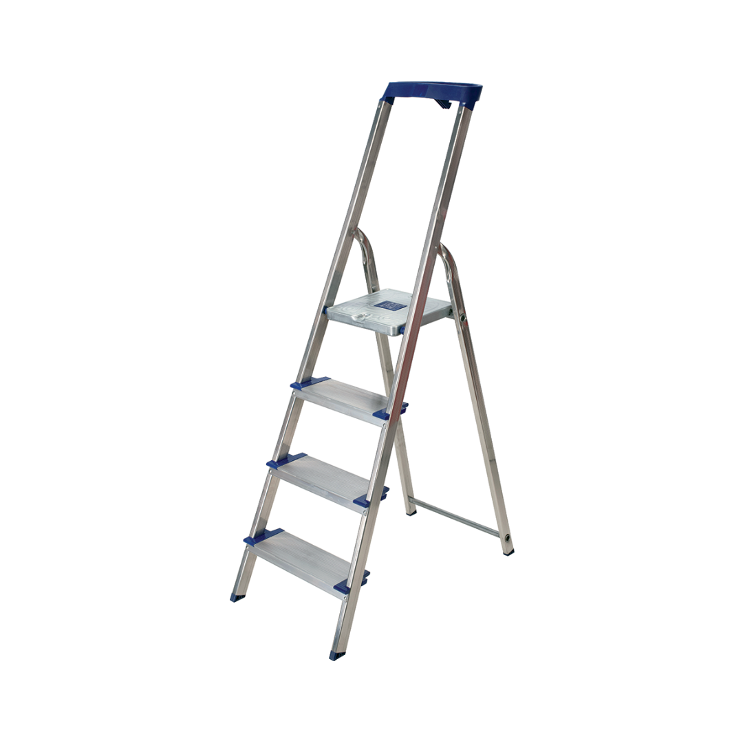 Facal Scala in Alluminio Gamma Maxi 4 Gradini Portata massima 150 Kg Altezza 145 cm - GM/4M