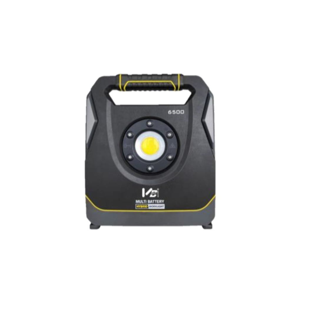 Faretto ibrido portatile BASIC doppia alimentazione a batteria o corrente led 65W 6500 LUMEN IP65 cod. VB-LD65W-MB