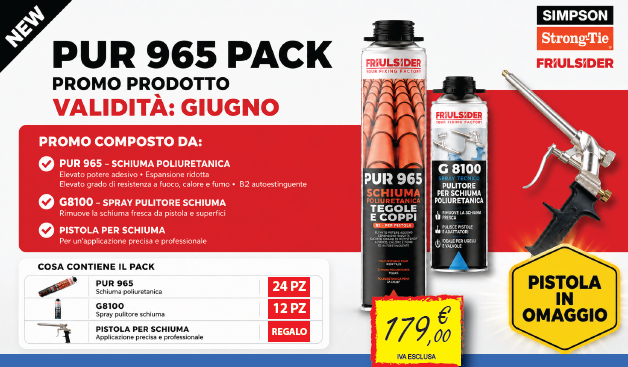 Promozione PUR 965 PACK - PROMO SCHIUMA Poliuretanica