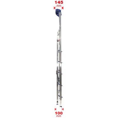 Facal Scala in Alluminio Gamma Maxi 4 Gradini Portata massima 150 Kg Altezza 145 cm - GM/4M - Attrezzaturificio