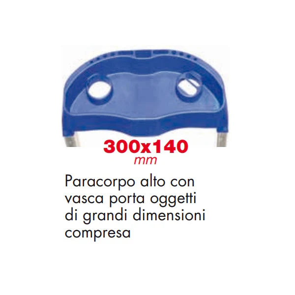 Facal Scala in Alluminio Gamma Maxi 4 Gradini Portata massima 150 Kg Altezza 145 cm - GM/4M - Attrezzaturificio