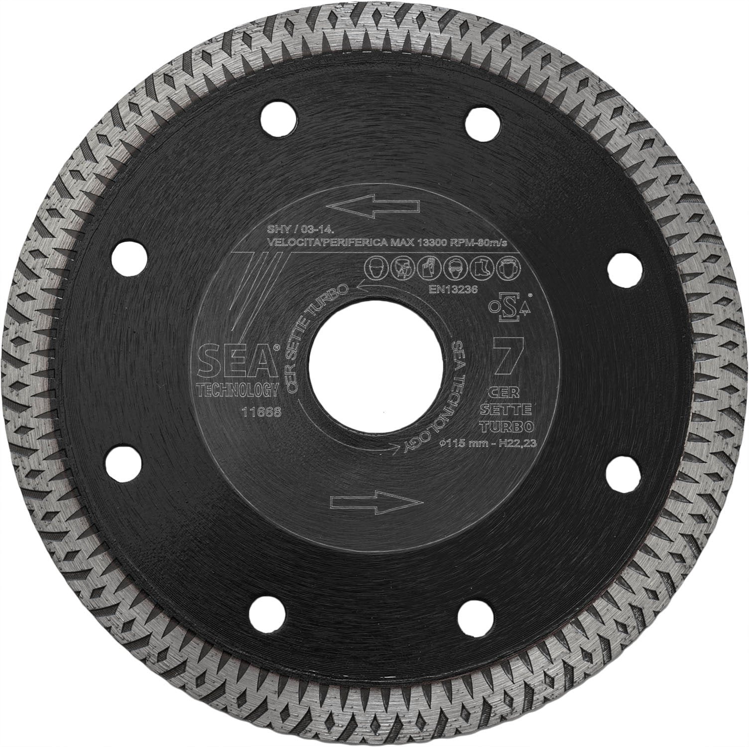 2 DISCHI SEA CERSETTE TURBO 115 COD. C7115SF - Attrezzaturificio