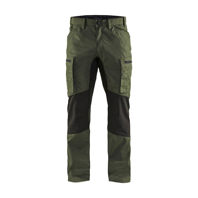 PANTALONE DA LAVORO BLAKLADER 1459 ESTIVO STRETCH 145918454699 | VERDE - NERO COD. 145918454699 - Attrezzaturificio